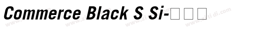 Commerce Black S Si字体转换